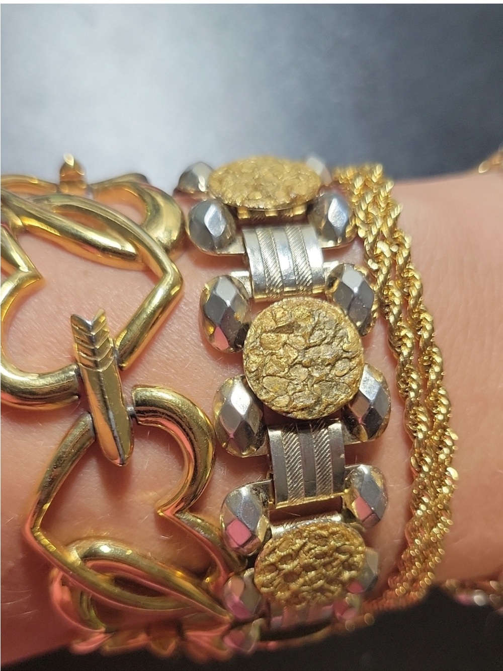 MONET and other Gold-Tone Multi Bracelet lot - Women Jewelry